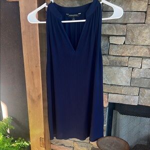 Banana Republic Deep Blue Pleated Blouse